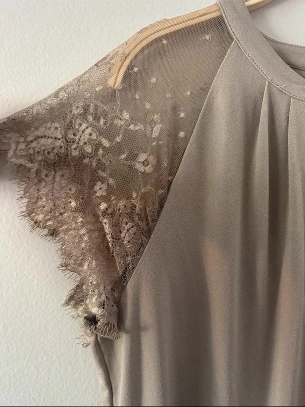 Worthington Petite Lace Sleeve Blouse Bundle – PL & PXL Black/Taupe - Picture 9 of 12